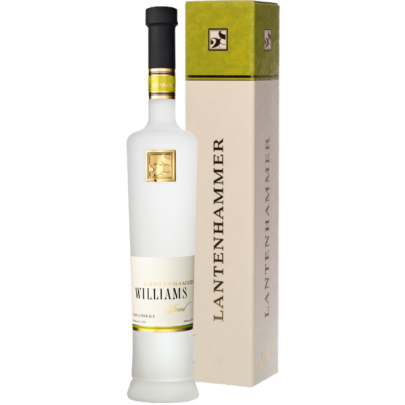 Williamsbirnenbrand unfiltriert  in Geschenkverpackung  Lantenhammer Destillerie seit 1928