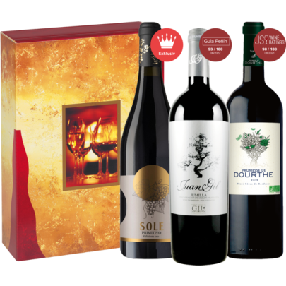 Kennenlernpaket Rotweine in Geschenkverpackung