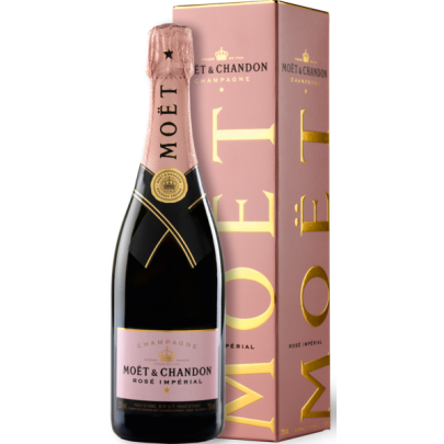 Champagne  Moët & Chandon Rosé Impérial in Geschenkpackung