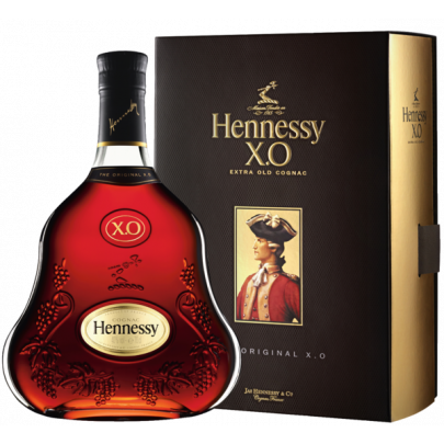 Cognac Hennessy X.O 30 Jahre in Geschenkpackung