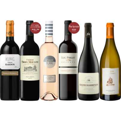 Probierpaket Quatre régions viticoles françaises