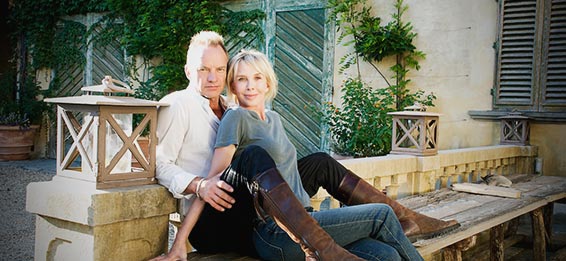 Il Palagio co Sting e Trudie Styler